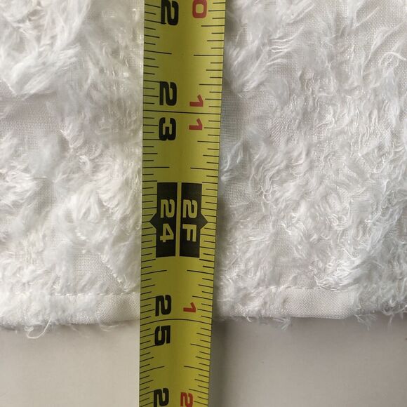 Shein Women’s Button Down Blouse Semi Sheer Ruffle Sleeve Size XL - Picture 7 of 12